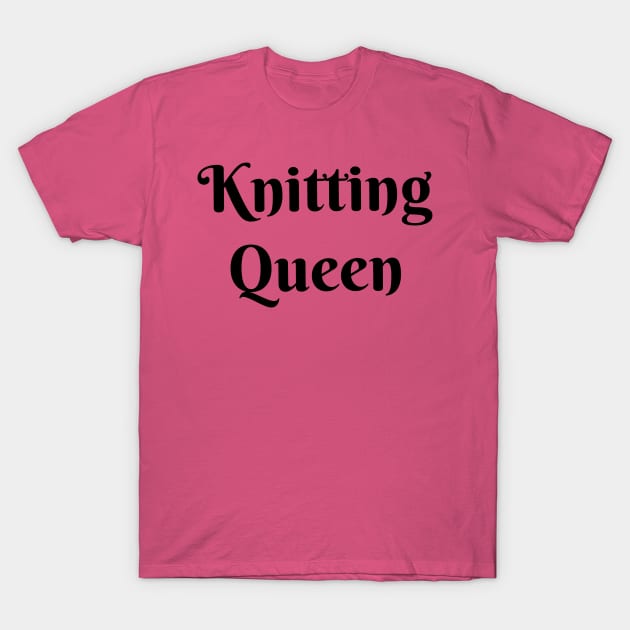 Knitting Queen T-Shirt by LM Designs by DS